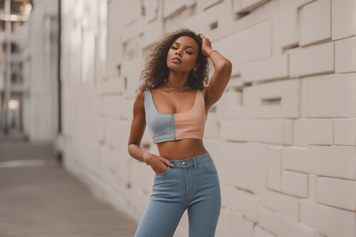 a Crop Top Outfit with Jeans