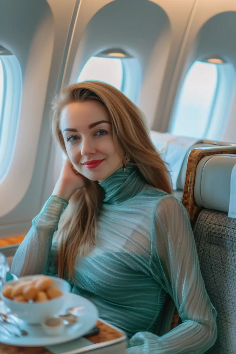 Business Class Flight Outfit