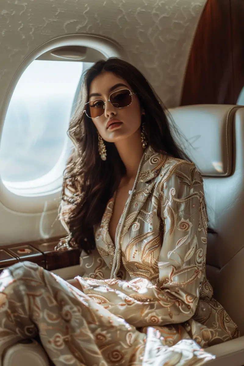 Business Class Flight Outfit