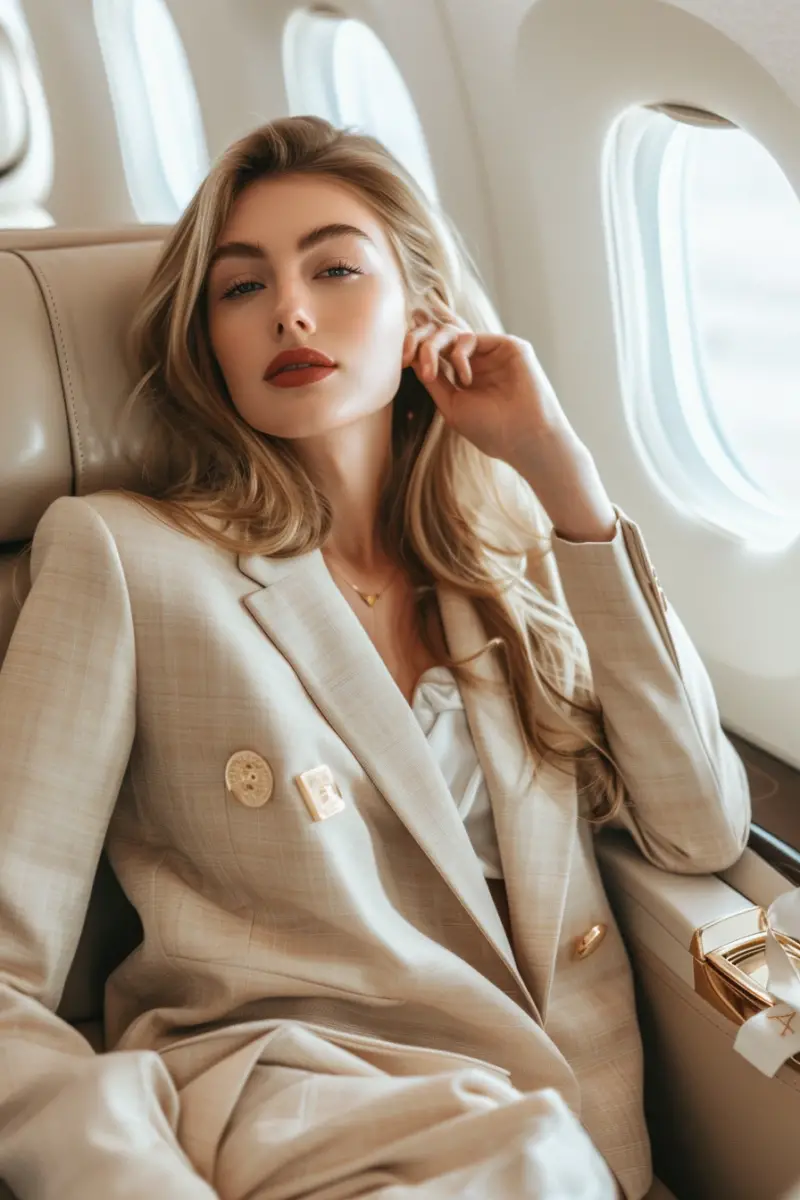 Business Class Flight Outfit