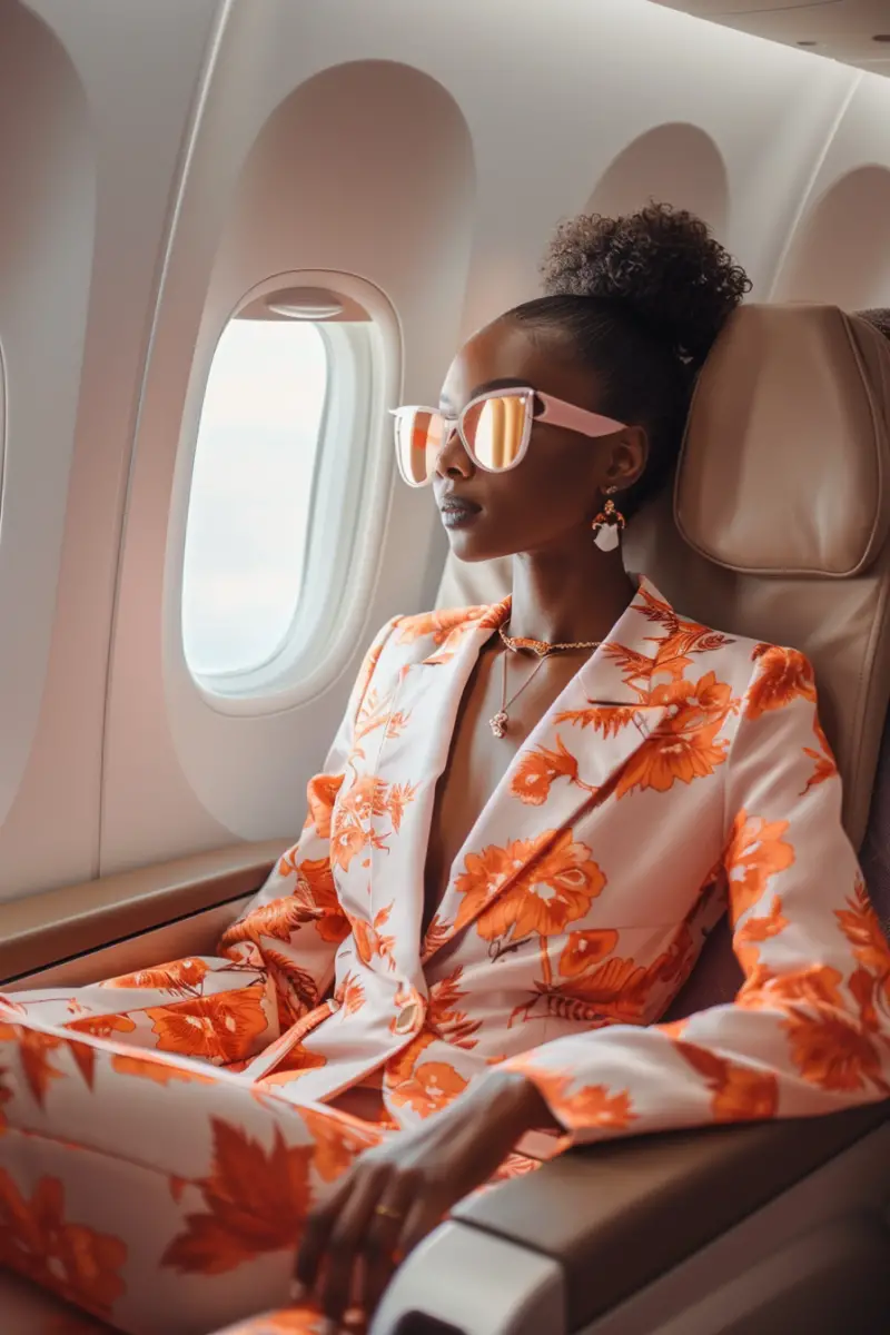 Business Class Flight Outfit