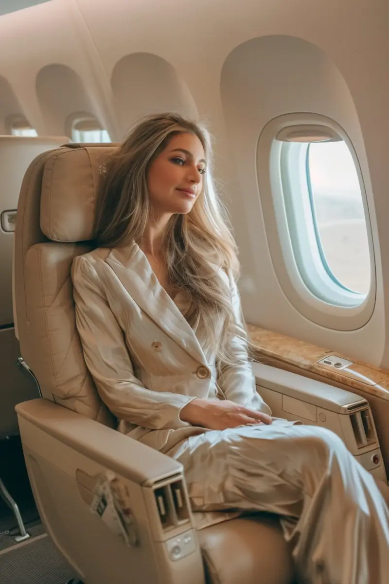 Business Class Flight Outfit