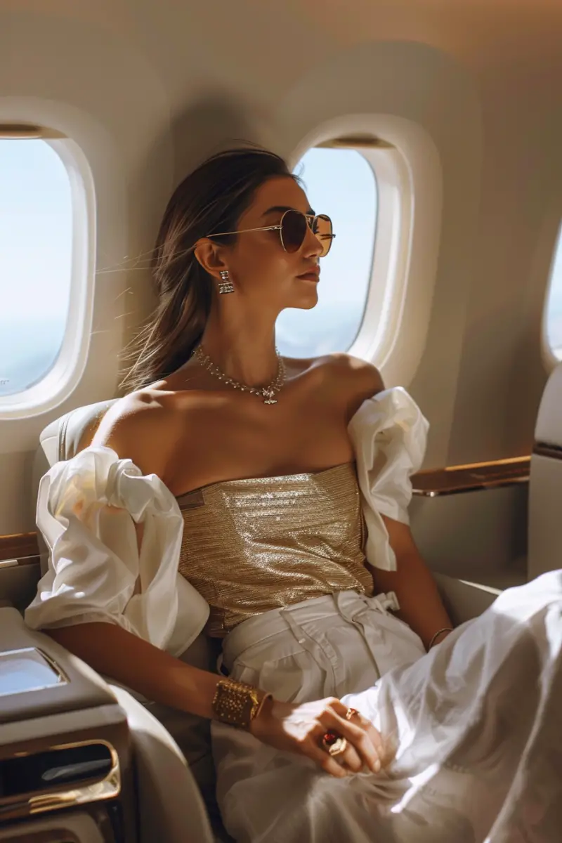 Business Class Flight Outfit