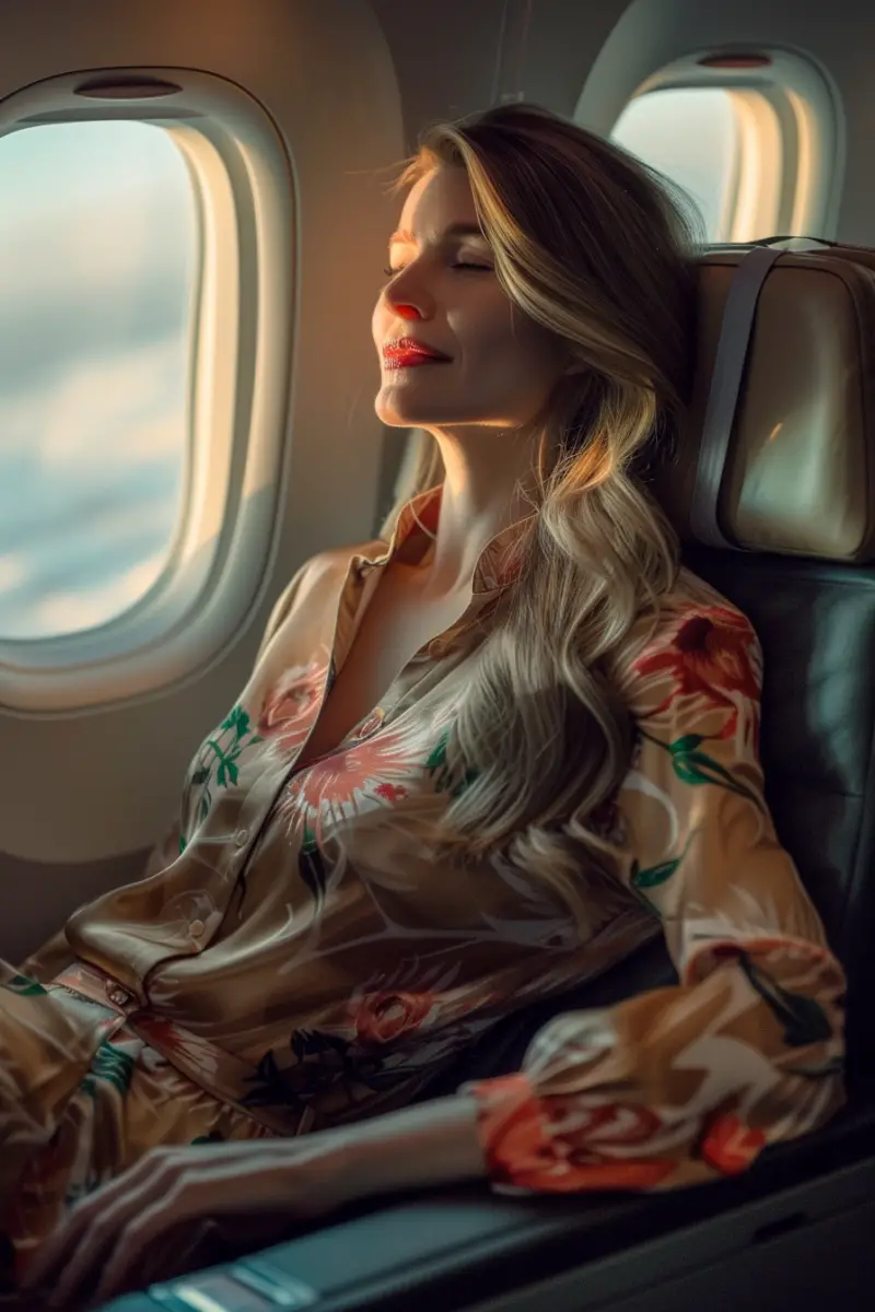 Business Class Flight Outfit
