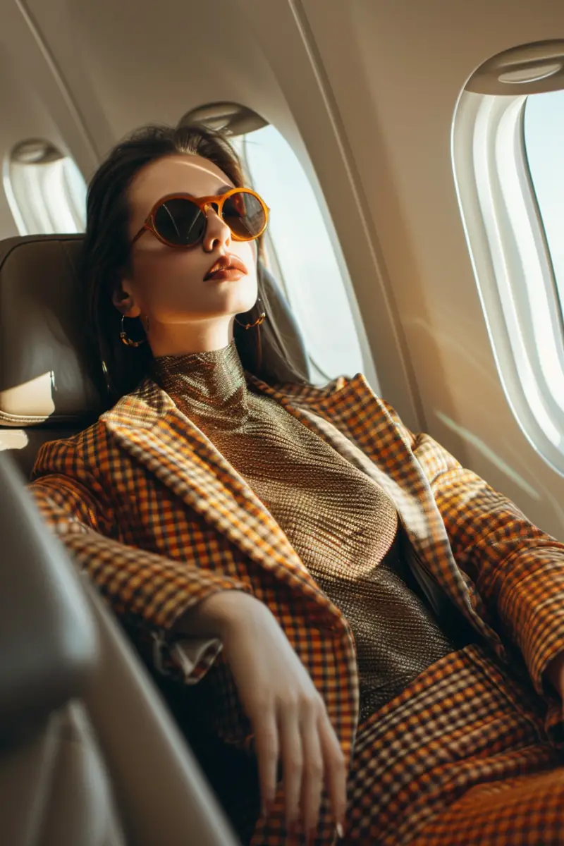 Business Class Flight Outfit