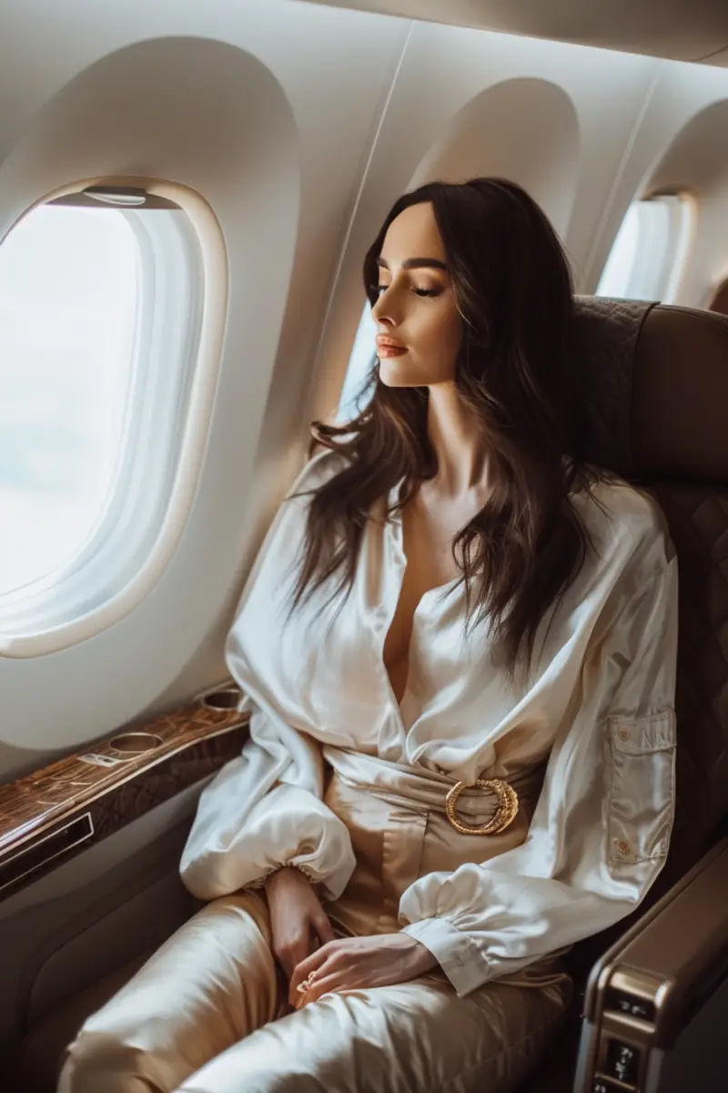 Business Class Flight Outfit
