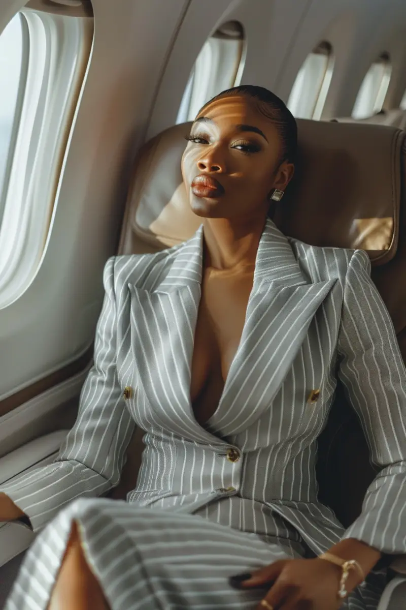Business Class Flight Outfit