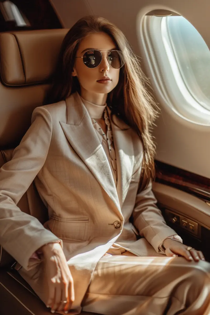 Business Class Flight Outfit