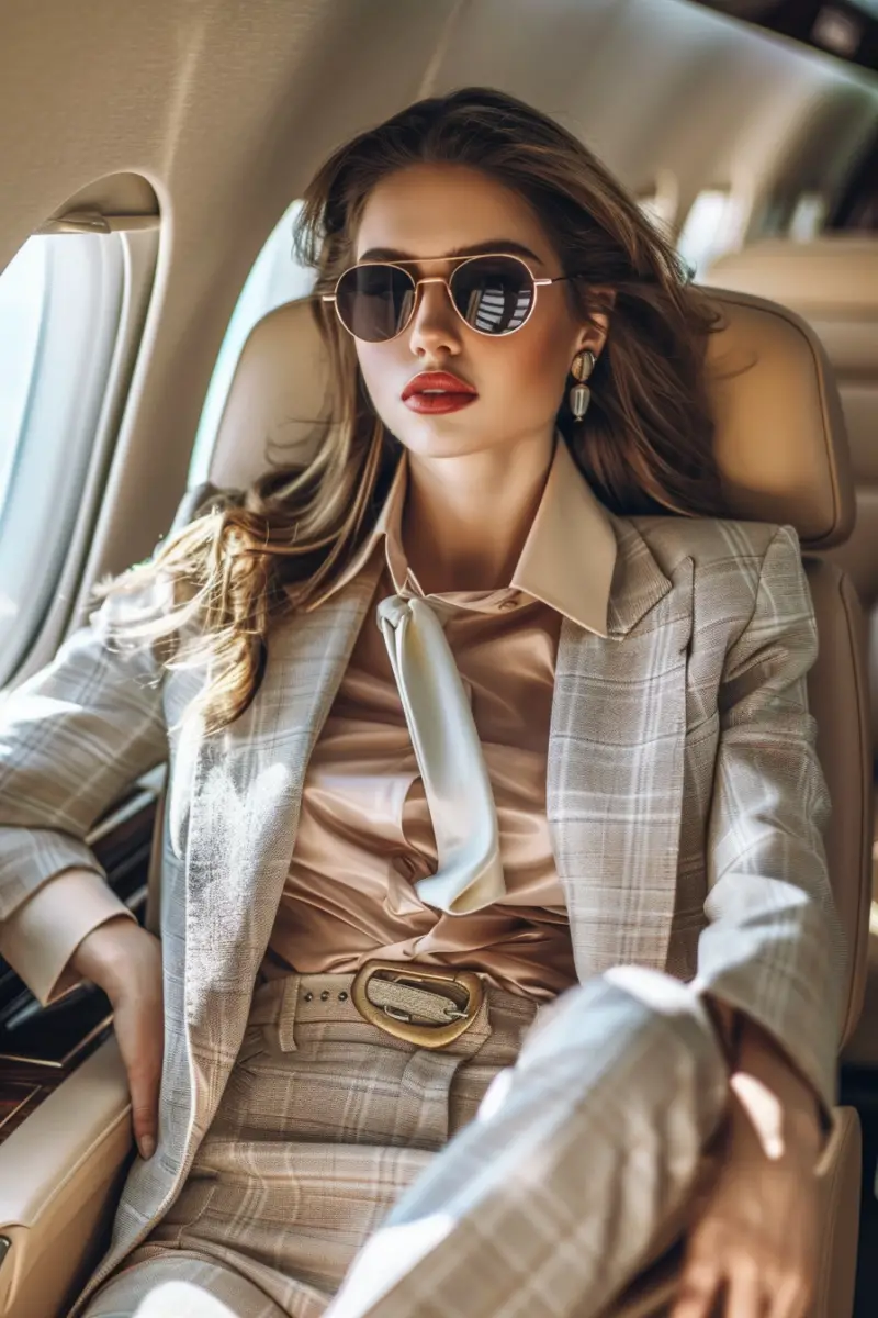 Business Class Flight Outfit