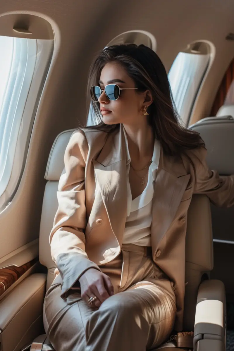 Business Class Flight Outfit