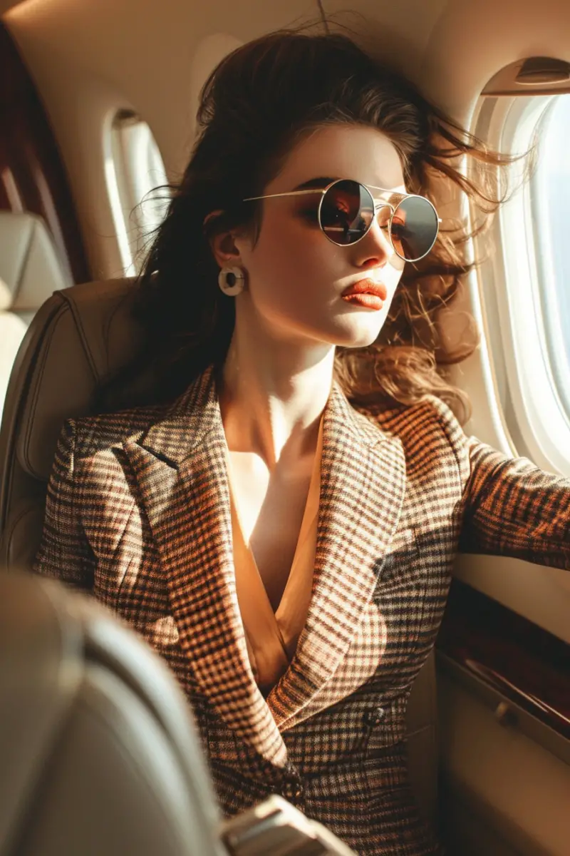 Business Class Flight Outfit