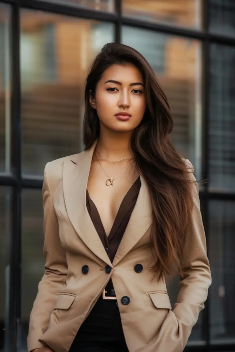 Business Class Flight Outfit