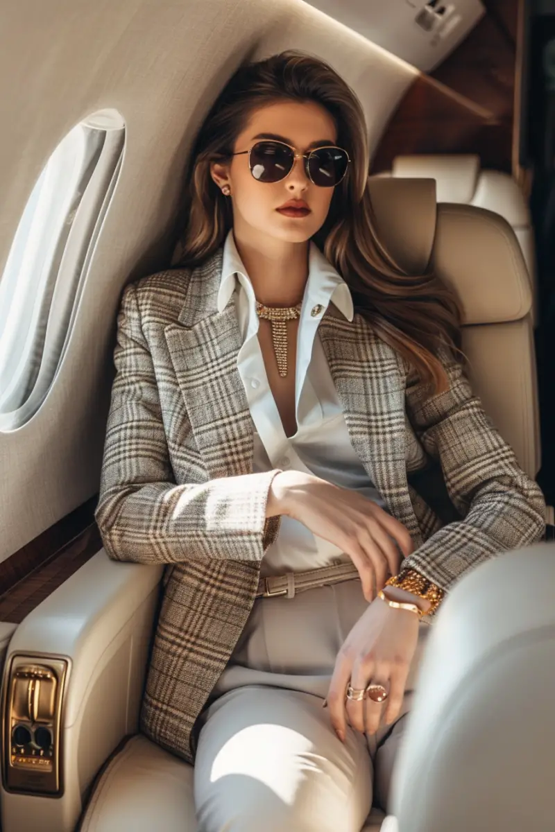 Business Class Flight Outfit