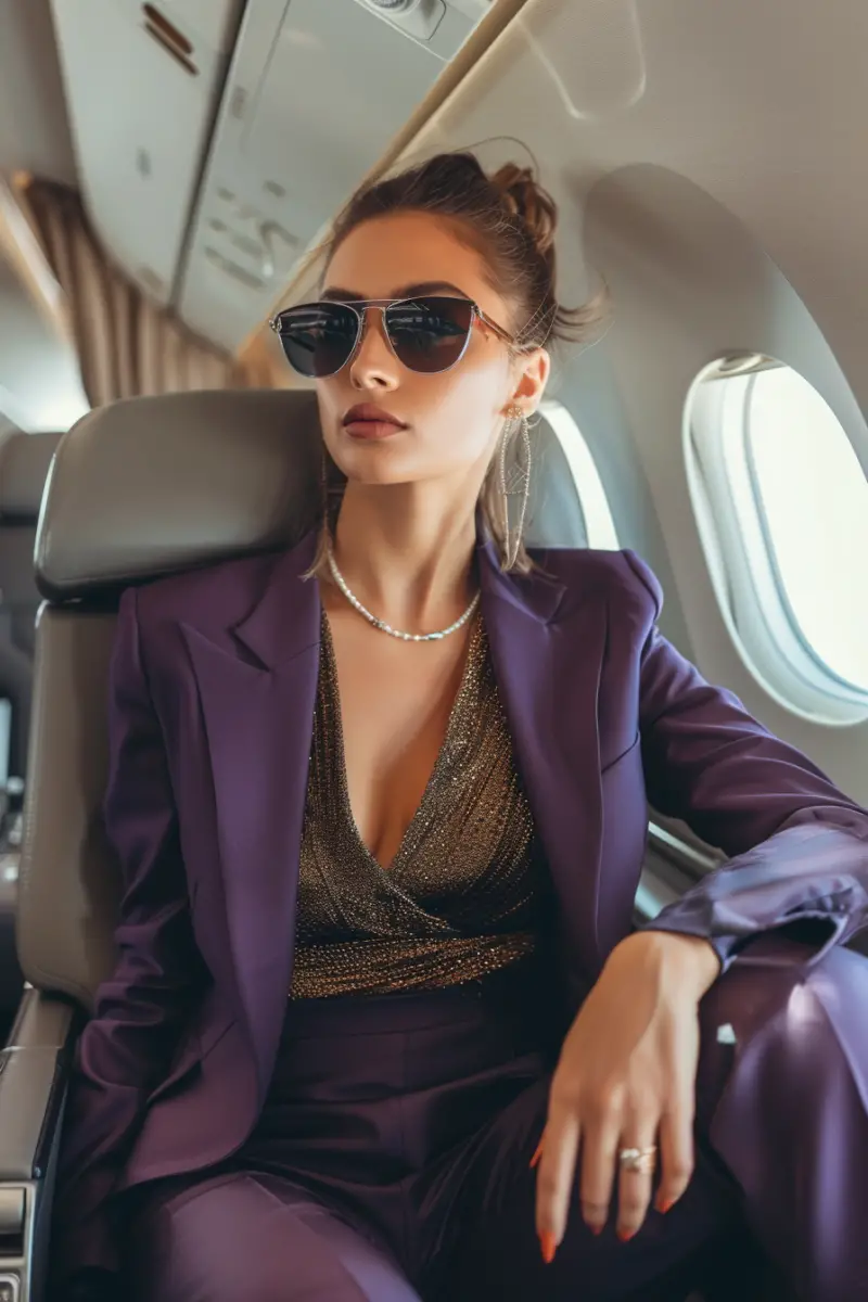 Business Class Flight Outfit