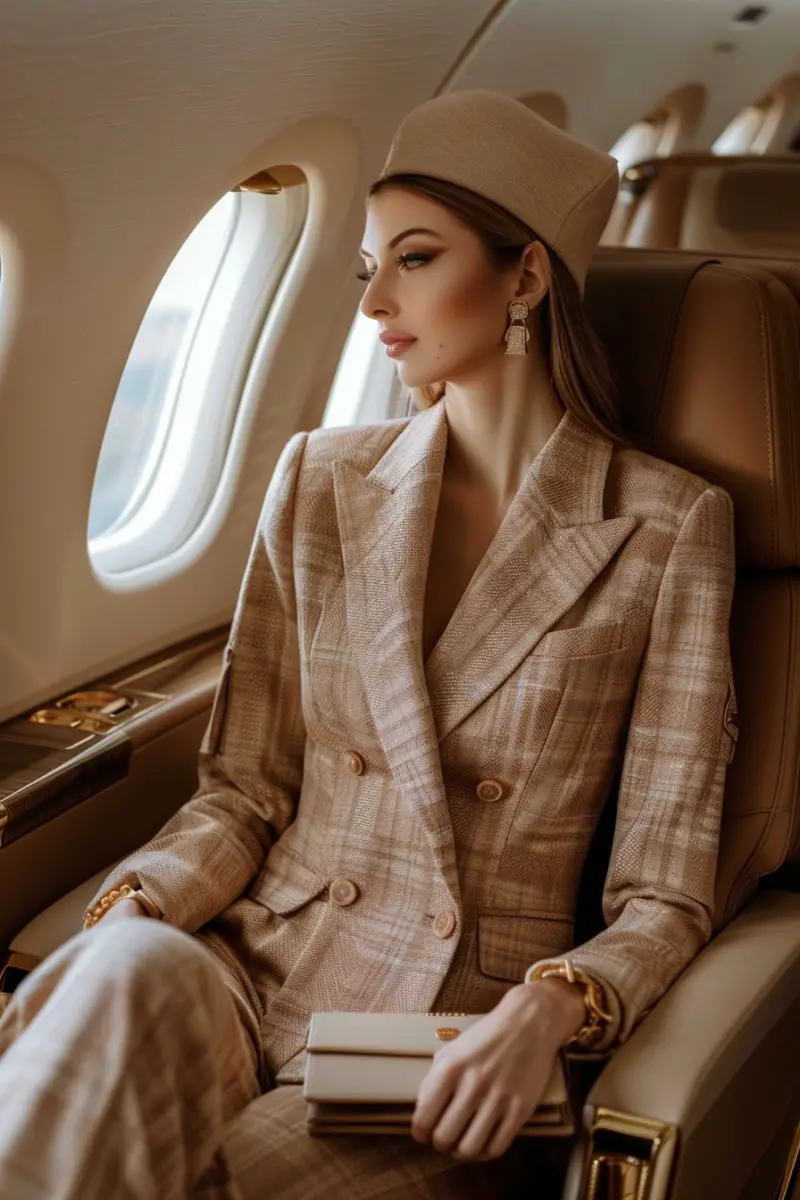 Business Class Flight Outfit