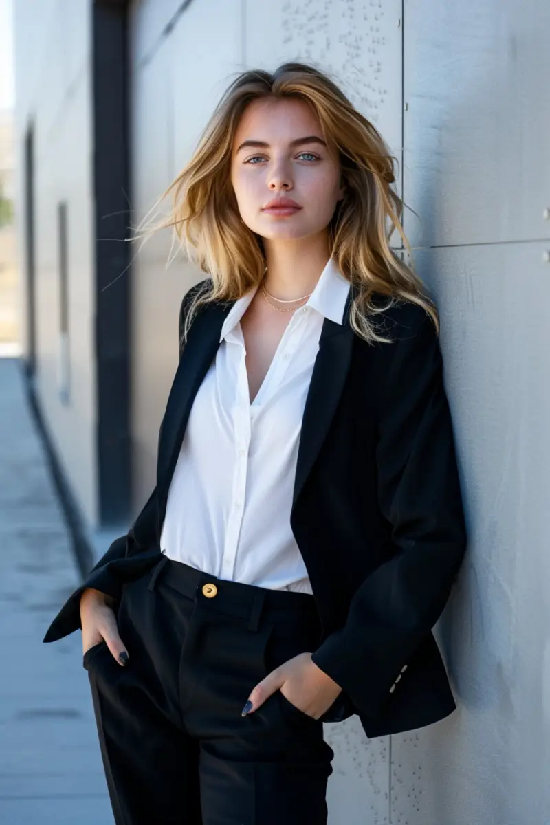 Business Class Flight Outfit