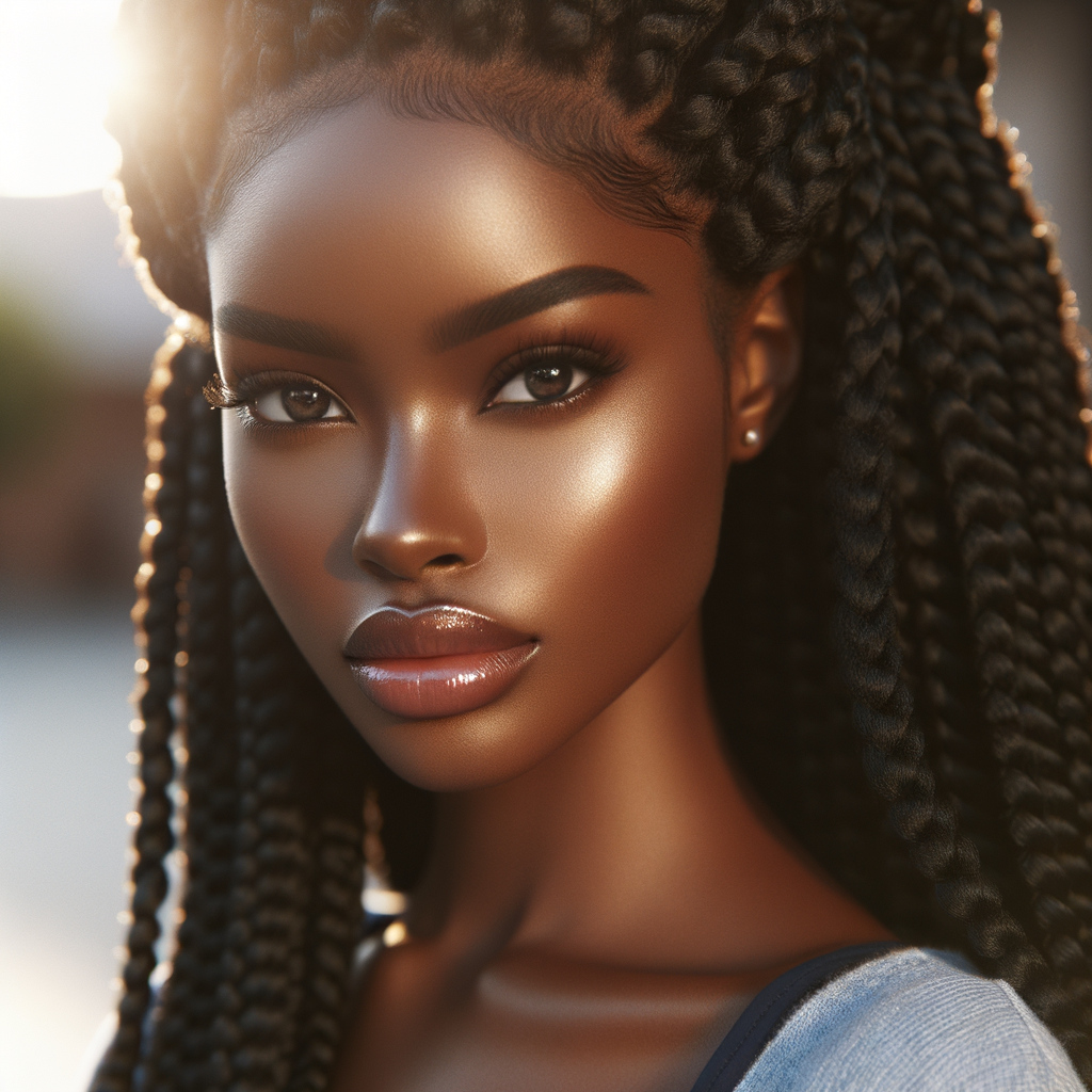 medium-knotless-braids-for-black-women