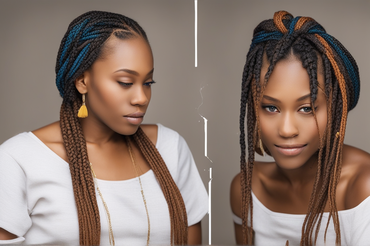 simple Fulani Braid Style