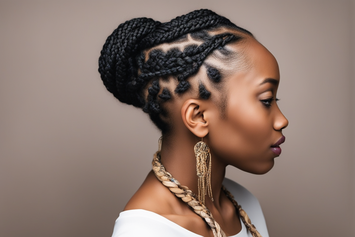 simple Fulani Braid Style