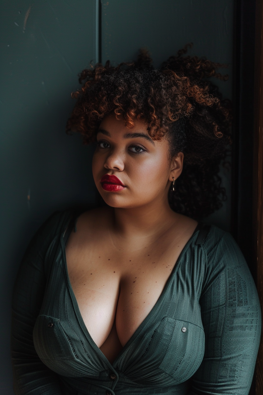 broad-shoulders-and-large-bust outfit