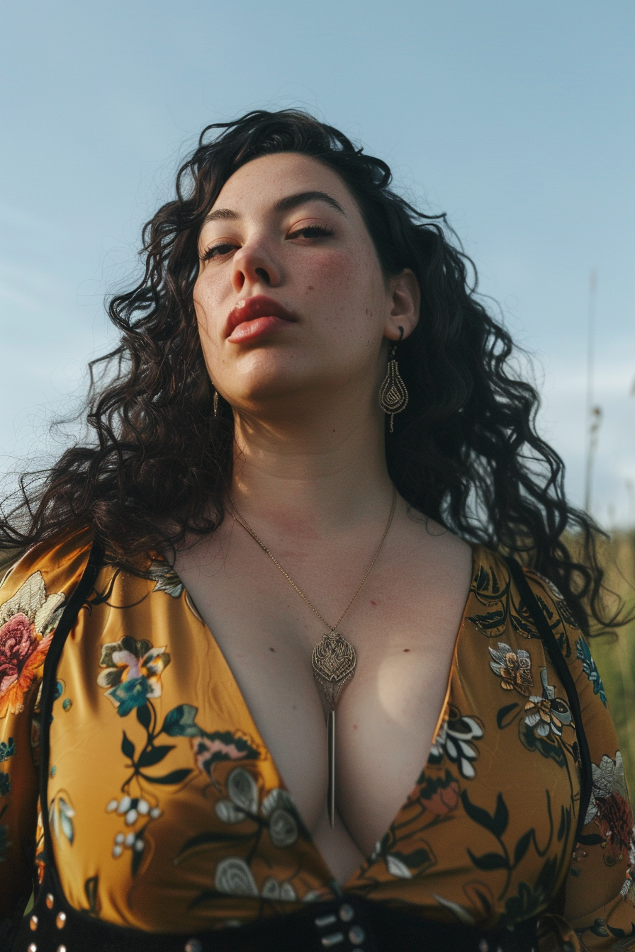 broad-shoulders-and-large-bust outfit