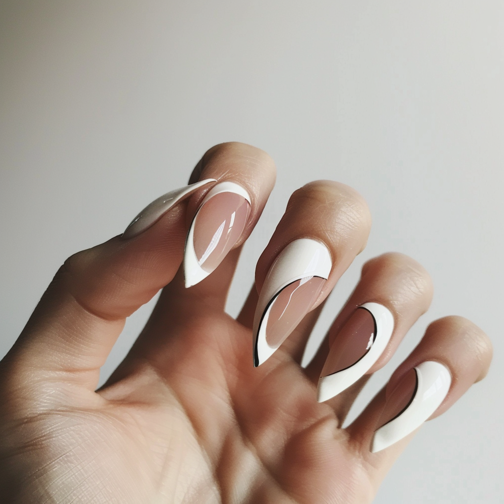 spring-french-tip-nails