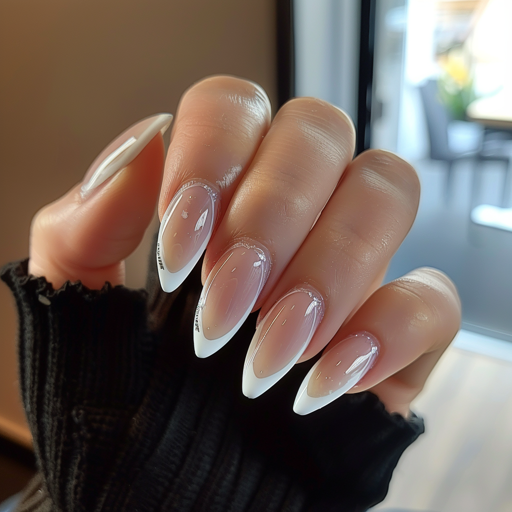 french-almond-nails