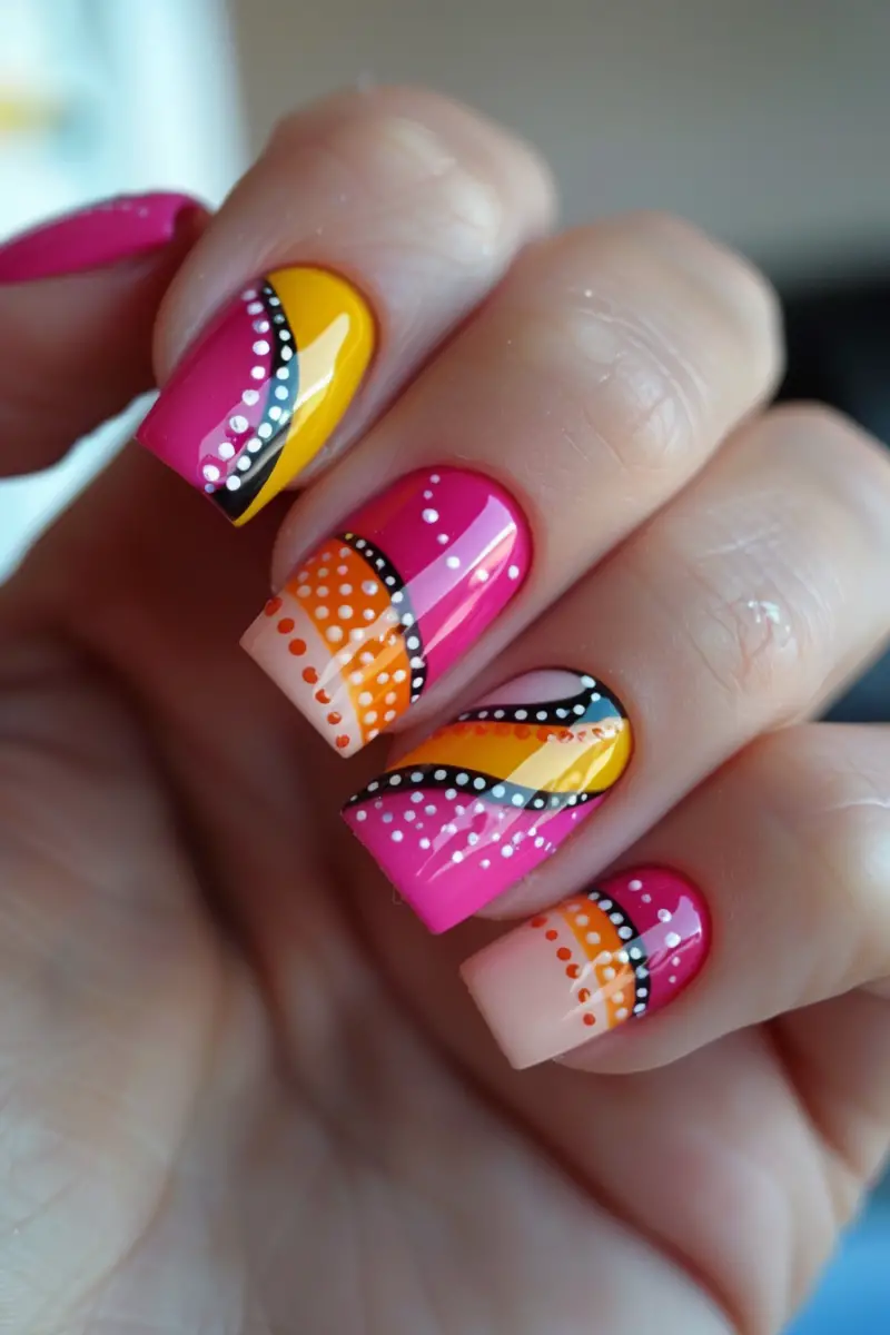 yellow-and-pink-nails