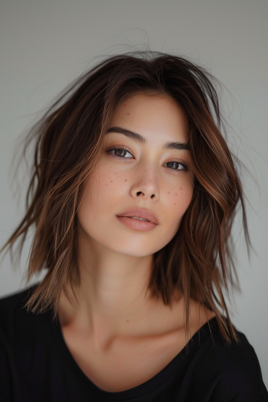 medium-length-haircut-for-round-faces
