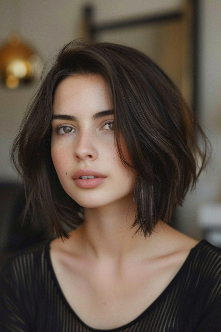 medium-length-haircut-for-round-faces
