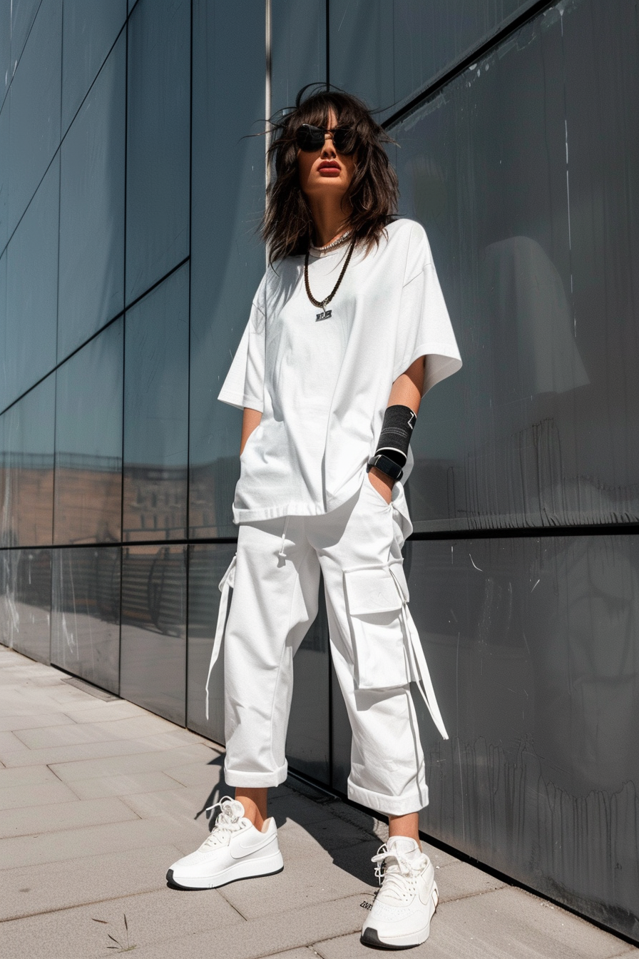 oversized t outfit