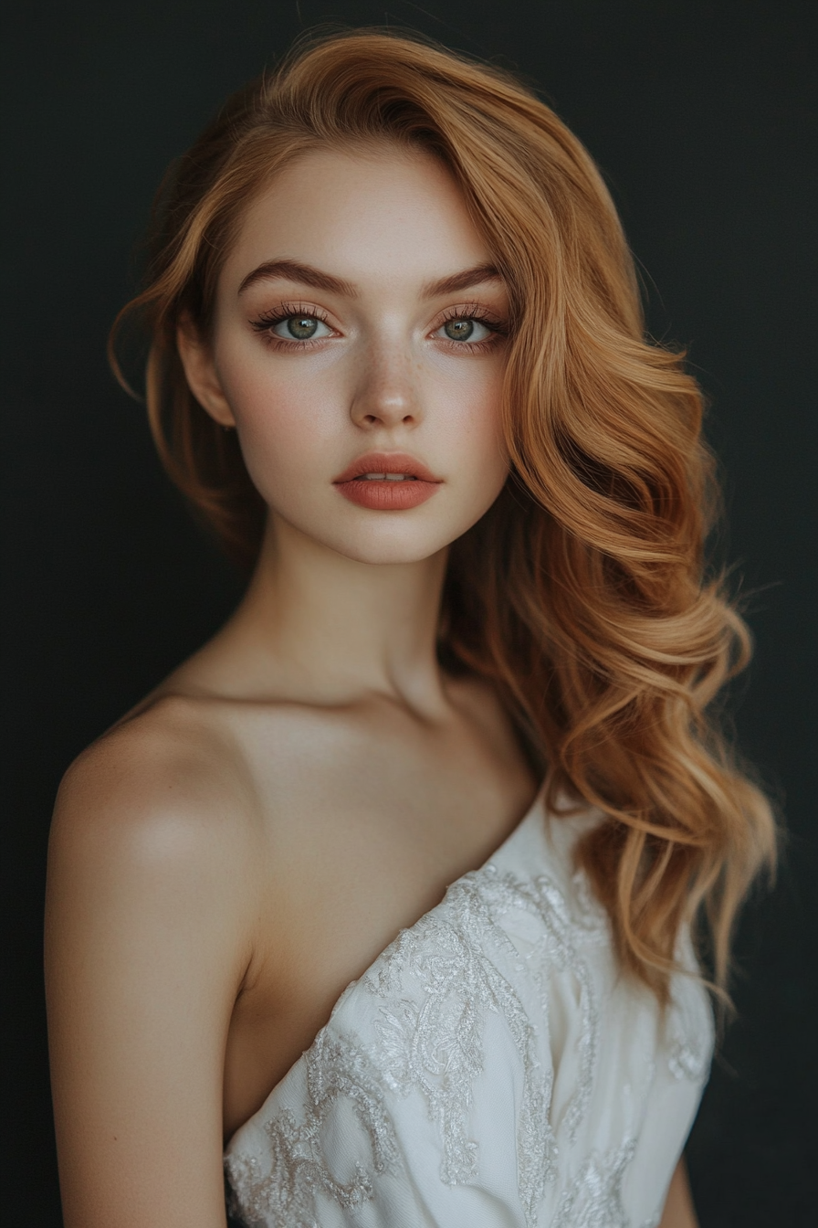 hairstyles-to-complement-your-one-shoulder-dress


