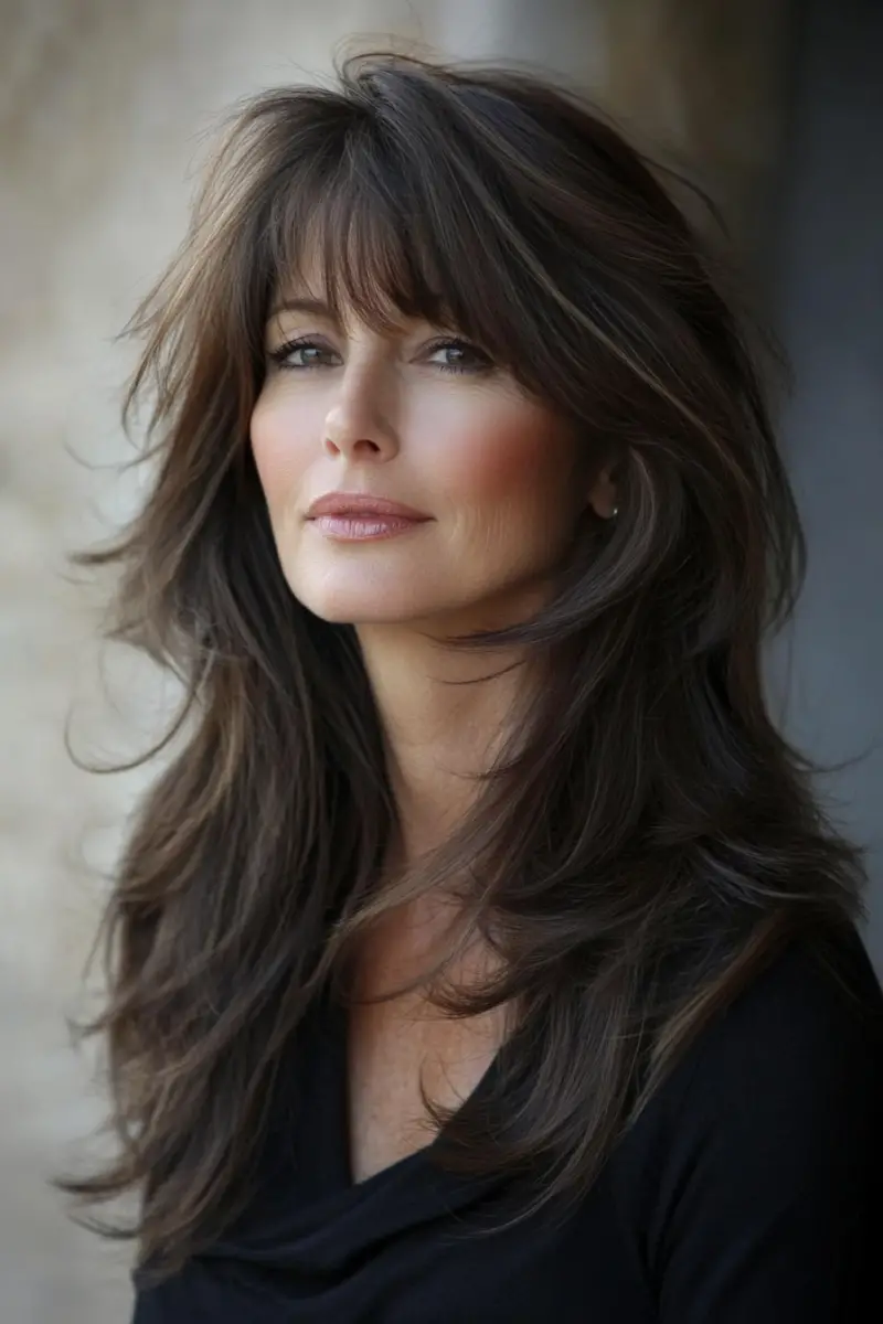 Gorgeous Long Hairstyles For Women Over 60 Image for Desktop